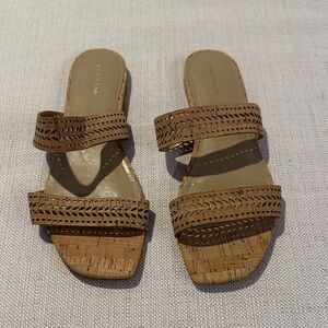 Ann Taylor Cork Design Sandals